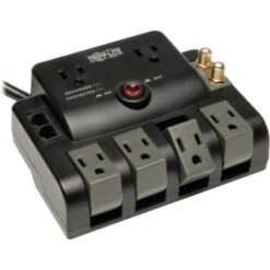 Tripp Lite TLP606RNET Surge Suppressor - 6 X NEMA 5-15R - 1440 J - 120V AC Input