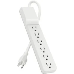 Belkin Home/Office Surge Protector 6 AC Outlets 10ft Cord 720 J White BE10600010