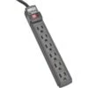 Tripp Lite Power It! 6-Outlet Power Strip W/ 6 Ft. Cord, Black