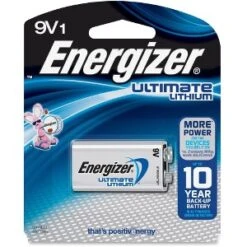 Energizer Ultimate Lithium 9V Batteries 1 Pack L522BP