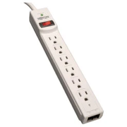 Tripp Lite Protect It! 6-Outlet Surge Protector W/ Tel/Modem Protection, 990 J