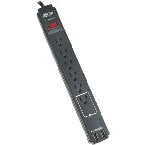 Tripp Lite TAA-Compliant Protect It! 6-Outlet Surge Protector W/ 2 USB Ports 3 Tripp Lite TAA-Compliant Protect It! 6-Outlet Surge Protector W/ 2 USB Ports