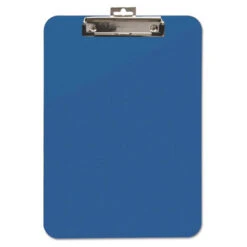 Mobile OPS Unbreakable Recycled Clipboard 0.25" 8.5 X 11 Sheets Blue 61623