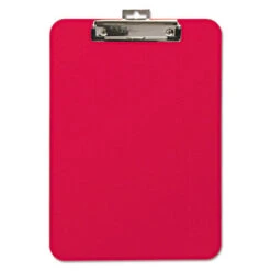 Mobile OPS Unbreakable Recycled Clipboard 0.25" 8.5 X 11 Sheets Red 61622