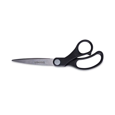 Universal Stainless Steel Office Scissors 8.5" Black Offset Handle UNV92010 3 Universal Stainless Steel Office Scissors 8.5" Black Offset Handle UNV92010