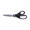 Universal Stainless Steel Office Scissors 8" Black Straight Handle UNV92009