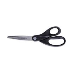 Universal Stainless Steel Office Scissors 8" Black Straight Handle UNV92009