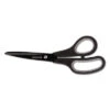 Universal Industrial Carbon Blade Scissors 8" Black/Gray Straight Handle UNV92021 -Electronics Store 616047