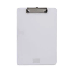 Universal Plastic Clipboard Holds 8.5 X 11 Sheets Clear UNV40310