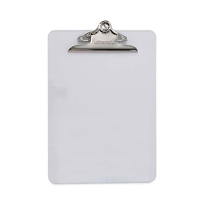 Universal Plastic Clipboard Holds 8.5 X 11 Sheets Clear UNV40308 3 Universal Plastic Clipboard Holds 8.5 X 11 Sheets Clear UNV40308