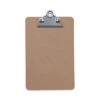 Universal Hardboard Clipboard Holds 5 X 8 Sheets Brown UNV05610