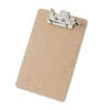 Recycled Hardboard Archboard Clipboard 2.5" Clip Capacity Holds 8.5 X 11 Sheets Brown 05712
