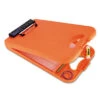 DeskMate II With Calculator 0.5" Clip Capacity Holds 8.5 X 11 Sheets Hi-Vis Orange 00543
