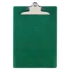Recycled Plastic Clipboard With Ruler Edge 1" Clip Capacity Holds 8.5 X 11 Sheets Green 21604