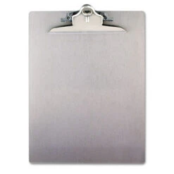 Recycled Aluminum Clipboard With High-Capacity Clip 1" Clip Capacity Holds 8.5 X 11 Sheets Silver 22517
