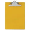 Recycled Plastic Clipboard With Ruler Edge 1" Clip Capacity Holds 8.5 X 11 Sheets Yellow 21605 -Electronics Store 633164
