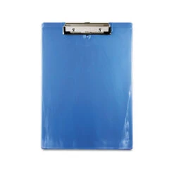 Recycled Plastic Clipboard 0.5" Clip Capacity Holds 8.5 X 11 Sheets Ice Blue 00439