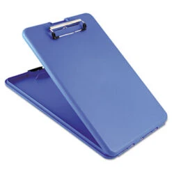 SlimMate Storage Clipboard 0.5" Clip Capacity Holds 8.5 X 11 Sheets Blue 00559