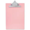 Recycled Plastic Clipboard With Ruler Edge 1" Clip Capacity Holds 8.5 X 11 Sheets Pink 21800 -Electronics Store 633657