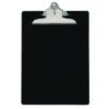Recycled Plastic Clipboard With Ruler Edge 1" Clip Capacity Holds 8.5 X 11 Sheets Black 21603