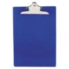 Recycled Plastic Clipboard With Ruler Edge 1" Clip Capacity Holds 8.5 X 11 Sheets Blue 21602
