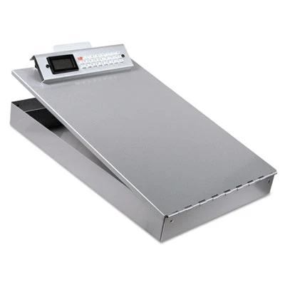 Redi-Rite Aluminum Storage Clipboard With Calculator 1" Clip Capacity Holds 8.5 X 11 Sheets Silver 11025 3 Redi-Rite Aluminum Storage Clipboard With Calculator 1" Clip Capacity Holds 8.5 X 11 Sheets Silver 11025