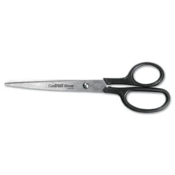 Westcott Straight Contract Scissors 8" Black Straight Handle 10572