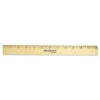 Westcott Wood Ruler With Single Metal Edge Standard 12" Long 05011 -Electronics Store 636588