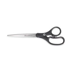 Westcott KleenEarth Basic Plastic Scissors 9" Black Straight Handle 15586