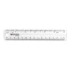 Westcott Transparent Shatter-Resistant Plastic Ruler Standard/Metric 45016 -Electronics Store 638244