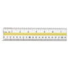 Westcott Acme Acrylic Data Highlight Reading Ruler Tinted Guide 15" Clear 10580 -Electronics Store 638912