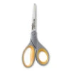Westcott Titanium Bonded Scissors 8" Gray/Yellow Straight Handle 13529