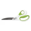 Westcott CarboTitanium Bonded Scissors 9" White/Green Bent 16445