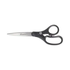 Westcott KleenEarth Basic Plastic Handle Scissors 8" Black Straight 15583