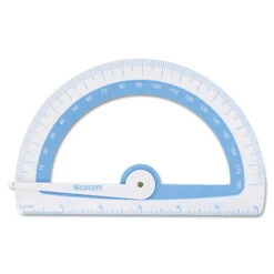 Westcott Acme Soft Touch School Protractor Microban Protection Assorted 14376