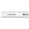 Westcott Non-Shatter Flexible Ruler Standard/Metric 12" Long Plastic Clear 13862 -Electronics Store 640780