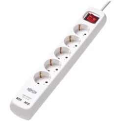Tripp Lite Power Strip 5-Outlet Schuko Outlet 220-250V USB Charging PS5G3USB