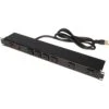 Rack Solutions 15A Horizontal Rackmount Power Strip With Surge Protection And 6 Rear Outlets 15ft Cord PS19R615SM -Electronics Store 741379