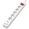 Tripp Lite 5-French Type E Outlet Power Strip With USB Charging White PS5F3USB -Electronics Store 779188