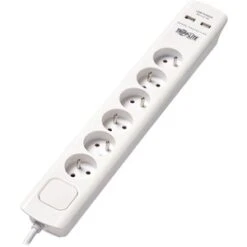 Tripp Lite 6-Outlet Surge Protector French Type E USB Charging TLP6F18USB