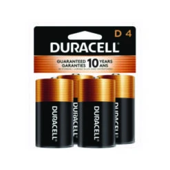 Duracell CopperTop Alkaline D Batteries 4/Pack MN1300R4Z