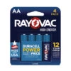 Rayovac High Energy Premium Alkaline AA Batteries 4/Pack 8154K 1 Rayovac High Energy Premium Alkaline AA Batteries 4/Pack 8154K -Electronics Store 793961