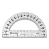 Westcott 180 Degree Protractor Plastic 6" Ruler Edge/180 Degree Clear 11200 -Electronics Store 825668