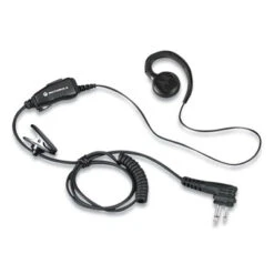 Motorola Swivel Monaural Earpiece W/ In-Line Microphone Black HKLN4604
