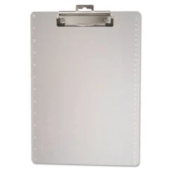 Officemate Plastic Clipboards 12" Ruler Markings 0.5" Capacity Clear 83016