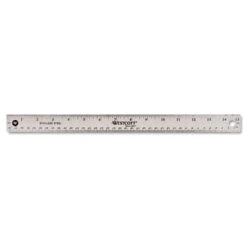 Westcott Stainless Steel Office Ruler With Non Slip Cork Base 15" 10416