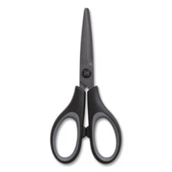 TruRed Non-Stick Titanium-Coated Scissors 5" Black/Gray Straight Handle TR55021