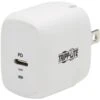 Tripp Lite USB Wall Charger USB C 18W Charging GaN Tech W/ Lightning Cable -Electronics Store 850156
