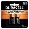 Duracell Specialty High-Power Lithium Battery 123 3 V 2/Pack DL123AB2PK