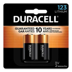Duracell Specialty High-Power Lithium Battery 123 3 V 2/Pack DL123AB2PK